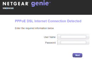 Netgear Genie Setup Wizard Step 2