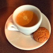 Nespresso Espresso with Amaratti Biscuit